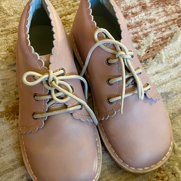 L'Amour Pink Ankle Boots with White Laces - Picture 1 of 5
